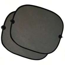 2 件装汽车挡风玻璃遮阳罩，带吸盘，前窗专用，防紫外线，隔热，遮光，保护内饰 - 2PCS橢圓遮陽網紗 - 查看 13