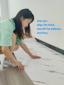 1 Roll Marble Pattern Self-Adhesive Flooring In Floor Stickers,Peel And Stick Wallpapers/Floor Tiles Stickers.Thickened PVC Floor Stickers/Wall Papers,Room Decor Aesthetic Flooring&Wall Art Wall Stickers. Non-Slip,Waterproof,Wear Resistant. Western Vintage Decor Home Decor Stickers For Kitchen,Bathroom,Living Room,Bedroom,Office,Room,Wall,House Decor.Room Decoration Roll-60*300cm/23.6*118in - 60*300cm - View 8