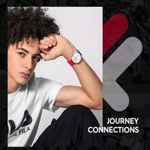 FILA 原装正品手表，硅胶表带，红/蓝/黑/白四色可选，矿物水晶表镜，石英机芯，30米防水 - 均碼 - 查看 3