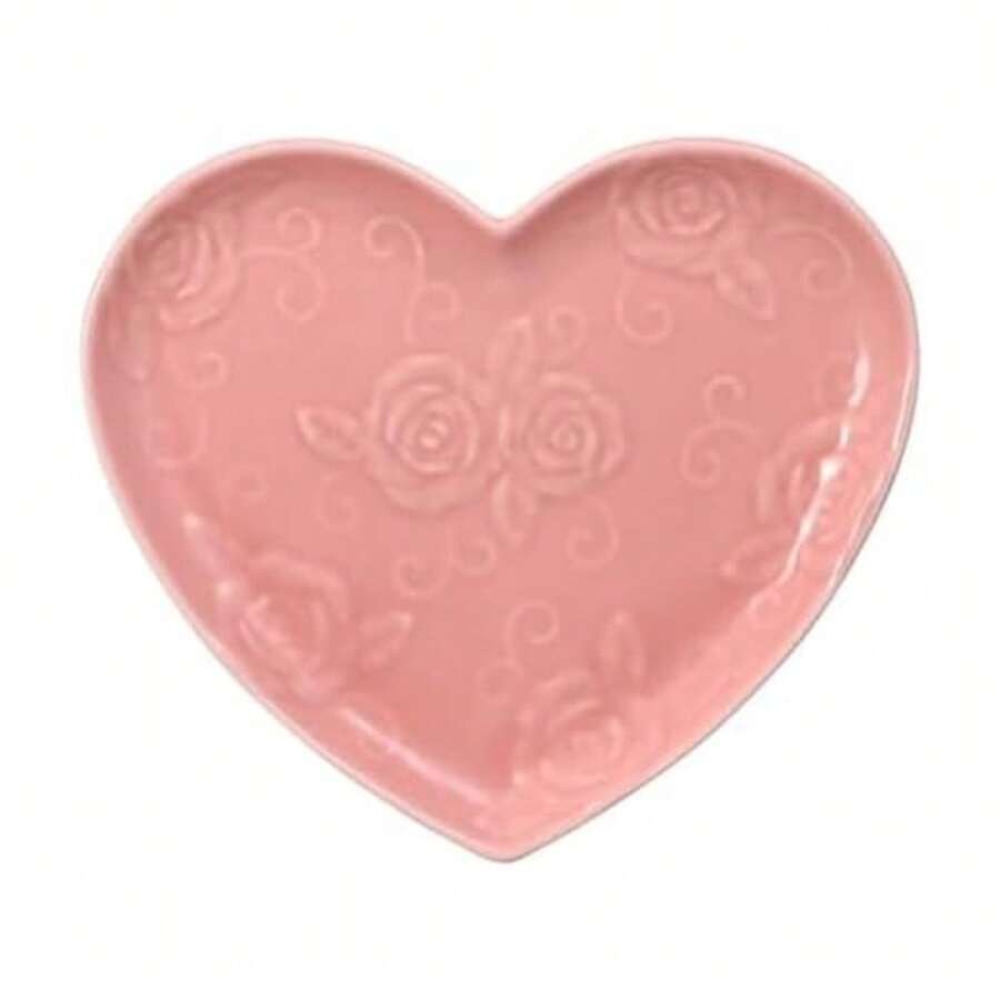 Tearose Heart Salad Dessert Plate 9" Pink - 粉色 - 查看 1