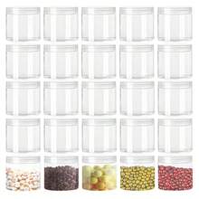 1PC/2PCS/20PCS Sealed Grain Storage Tank, Kitchen Storage Tank With Cover, Household Storage Bottle, Transparent Jewelry Storage Tank, Moisture-Proof PP Empty Bottle, Canned Plastic Tank, Household Storage Tank, School Storage Bottle, Dormitory Storage Bottle - Clear - View 7