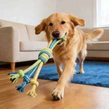 Tug Of War Dog Toy | Interactive Rope Toy For Active Dogs | Prevents Boredom And Destructive Behavior - A-1PCS - View 6