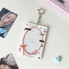 INS-stil 3-tums hjärtformad ihålig korthållare, koreansk studentkorthållare för direktkamera, skolstart - Flerfärgad - Visa 15