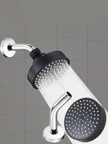 This Fashionable Four-Inch Round High-Pressure Showerhead Is Versatile And Can Deliver A Powerful And Luxurious Spray Effect. It Is Equipped With A Compact Silicone Nozzle And A Detachable Wall-Mounted Showerhead. The Simple Square Design Combined With Durable Plastic Structure, Along With High-Pressure Water-Saving Technology - Multicolor - View 5
