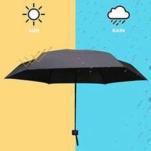 1 把 5 折胶囊伞，两用防风防雨防紫外线遮阳伞，假日、夏季旅行必备，便携小巧折叠伞，适合学校、办公室、家庭、露营等场合，也可作伞架使用，女士雨伞的理想之选。 - 彩色 - 查看 5