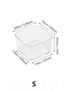 10 piezas/7 piezas/1 pieza Caja organizadora de cajones, Caja organizadora de accesorios para el cabello, Caja de cajón de escritorio, Caja de almacenamiento de cosméticos, Caja de compartimentos multifuncional de plástico PET transparente, Adecuada para dormitorio, baño, armario, organización de escritorio - transparente - Ver 12