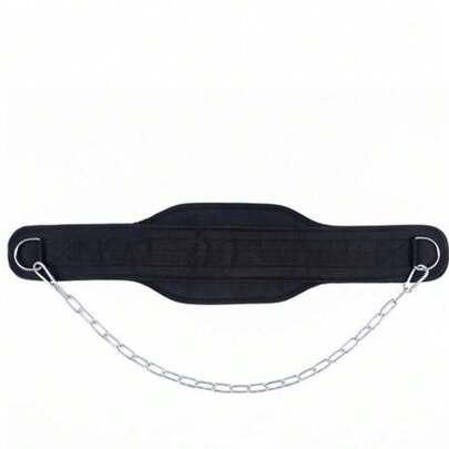 Đai nâng tạ dày có xích, thích hợp cho các bài tập kéo xà, kéo xà ngược, tạ ấm, tạ đòn, thể dục, tập thể hình, đai tập gym và phụ kiện thể hình.