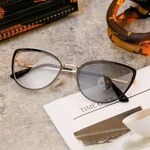 Ultra-Light TR90 Round Glasses, Unisex - Black - View 5