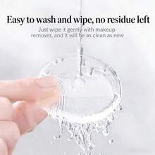 1 cái bông mút thoa sữa dưỡng thể trong suốt, dùng để thoa kem tẩy trang nhanh, kem chống nắng, vật dụng thiết yếu cho người hay lười biếng, bông mút trang điểm silicon mềm hình giọt nước/quả bầu, bông trang điểm đa năng. - Trong sáng - Xem 5