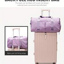 Large Capacity Waterproof Gym Bag For Women Men With Shoes Compartment Wet Pocket Travel Duffel Bag - 綠 - 查看 4