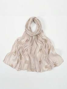 1 Piece High-Quality Embroidered Island Silk Versatile Long Scarf For Women, Fashionable Sun Protection Minimalist Shawl Scarf - Multicolor - View 8