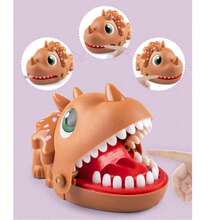 Funny Prank Toy: Triangular Dinosaur Bite Finger Toy, Big Mouth Crocodile Dinosaur Toy, Interactive Toy For Children, Triangular Dinosaur Prank Toy - Multicolor - View 4