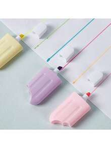 6支/套 卡通冰淇淋造型荧光笔，学生文具用品 - 套裝 - 查看 5