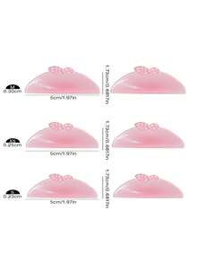 3 Pairs Korean Lash Lift Pads, Step 1 Perm Only To Soften Eyelashes Self Adhesive Reusable Eye Patches Multi-Functional Eyelash Lift Kit - Pink - View 6