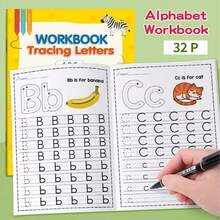 32-Page Letter Tracing Workbook, Featuring Exercises For Letters A To Z | An Interesting Early Writing Book, Including Drawing Pages, Magical Words, Workbook, And A Durable English Writing Notebook, A Must-Have Item For The School Season - Multicolor - View 4