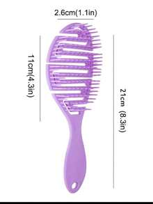 1pc Hair Brush Cleaner Tool, Removes Hair And Dust From Hairbrushes And Combs, Hair Styling Accessory - Solid Color - View 10