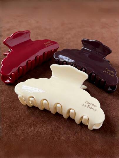 Korean Style Elegant Acetate Hair Claw Clip, Versatile Casual Outdoor Hair Claw Hair Accessory For Women