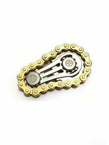 Sensory Pressure Relief Bicycle Chain - Silent CNC Stainless Steel Gear Desktop Toy, Adult Focus Tool (Suitable For Office Use) (Mechanical Art Collection), Novelty Toy, Suitable For Home Decor And Exquisite Holiday Gifts. - Multicolor - View 15