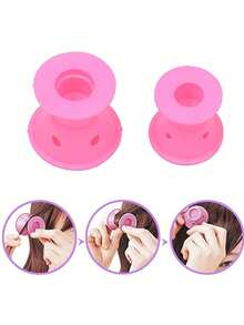 Bộ 10/5 chiếc máy uốn tóc không dùng nhiệt màu hồng dành cho trẻ em/thanh thiếu niên/bé gái, dụng cụ tạo kiểu đa năng và trang phục cho cả mẹ và con, thích hợp làm quà tặng Ngày của Mẹ. Kidvery - Nhiều màu - Xem 6