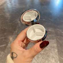 1pc Crystal Glossy Pill Box, Travel Medicine Container, Wallet Pocket Pill Storage Box, Small Pill Bottle - Multicolor - View 4