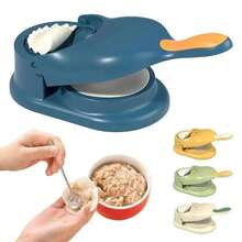 1pc 2-In-1 Dumpling Skin Maker, Creative Dumpling Machine, Manual Dumpling Maker, Suitable For Kitchen, Holiday Party, Dumpling Skin And Dumpling Mold, Dough Pressing Machine, Kitchen Gadget - White - View 7