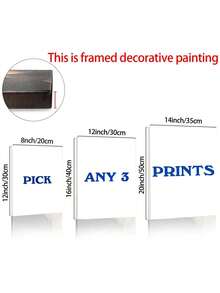 3pcs Customized Numeric Wall Art, Choose From 3 Printing Types, Family/Couple Personalized Poster, Customized Wall Art, Photo Customization, Customizable Items, Frameable, Room Decor, Anniversary Gift, Aesthetic Home, Japandi Decor - 3PCS - View 7