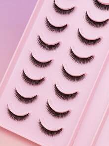 AYRMILLA 20Pairs Cat Eye Eyelashes Fox Natural False Eyelashes Fluffy Soft Dramatic 3D Mink Eye Black Thin Long Lash Multi-Layer Short Thick Eyelash Extended Large Volume Makeup Cross Wedding Parties Club Daily Work Meetings Comfortable Lashes - 黑色 - 查看 4