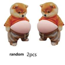 3D可爱小狗柴犬挤压手机壳装饰，儿童生日派对礼物，节日用品 - 多色 - 查看 9