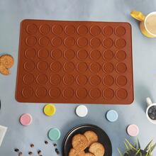 30pcs/48pcs Non-Stick Professional Grade Silicone Mats, Suitable For DIY Macarons, Chocolate Molds. No Baking Tools Required - Coffee Brown - View 6