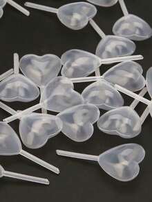 50/100/150/200 个 4 毫升纸质蛋糕酱汁滴管糕点制作器迷你挤压转移吸管复活节派对婚礼礼物 - 無色 - 查看 3