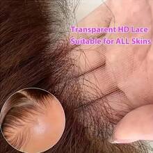 13x4 Body Wave Lace Front Wigs Human Blended Hair Pre Plucked 200% Density HD Transparent #4 Brown Wigs Human Blended Hair For Women Pre Plucked Wigs With Baby Hair Brazilian Virgin Hair Soft And Natural Look Daily Wear Wig - Brown - View 7