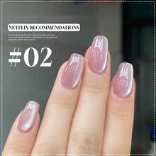 MISS MIANEL 12毫升/瓶黑色指甲油,8色月光猫眼凝胶指甲油,2026新款美白粉蓝果冻指甲油,适用于法式美甲和脚趾甲,紫色绿色可爱美甲,适合美甲沙龙和DIY - 彩色 - 查看 13