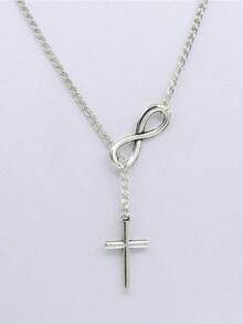 时尚简约8字形十字项链 - 風格1 - 查看 2