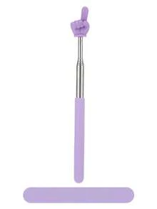 1pc Telescopic Finger Reading Pointer, Teaching Pointer, Multiple Colors Available, Reading Finger Telescopic Pointer, Pointing Teaching Tool Baton, Teacher's Teaching Pointer, Parent Teacher Teaching Aid Pointer, Reading Stick For Books And Learning, Suitable For Birthday Gift Bags, Party Fillers, Classroom Rewards And Carnival Prizes (Random Color) - Multicolor - View 5