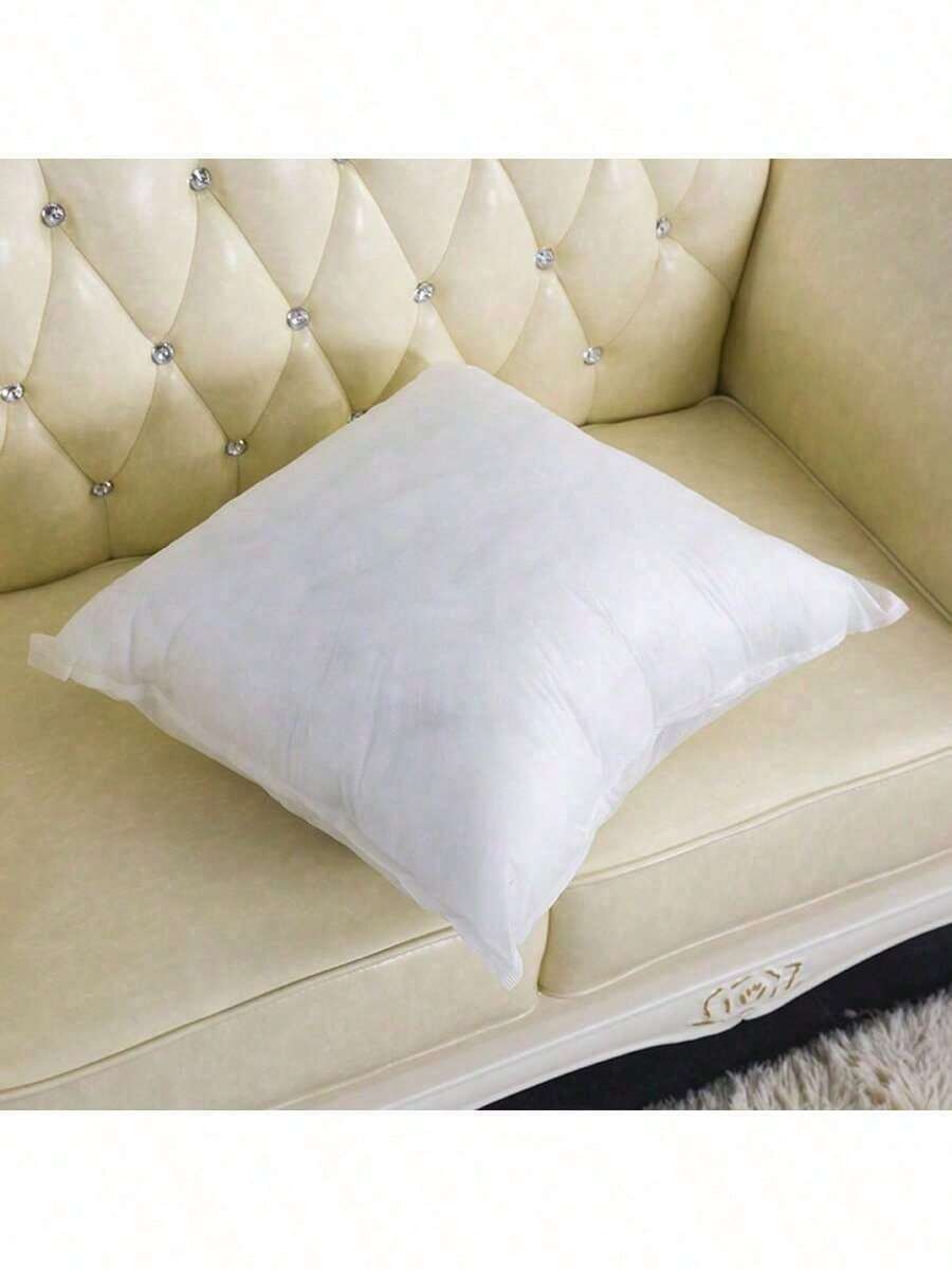 2 pcs Inserc de Almohada con Rellenos de Almohada Inserc de Almohada de 45 x 45cm Núcleo de Almohada para sofá Cama Blanco cuadrado tela no tejida - Blanco - Ver 1