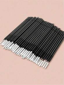 100pcs/Pack Disposable Micro Eyelash Remover Wipes, Eyelash Cleaning Sticks With Extended Cleaning Swabs, Eyelash Extension Tools - Multicolor - View 2