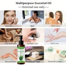 100毫升芦荟精油：100%天然有机，适用于身体按摩和头发护理 - 100ml - 查看 7