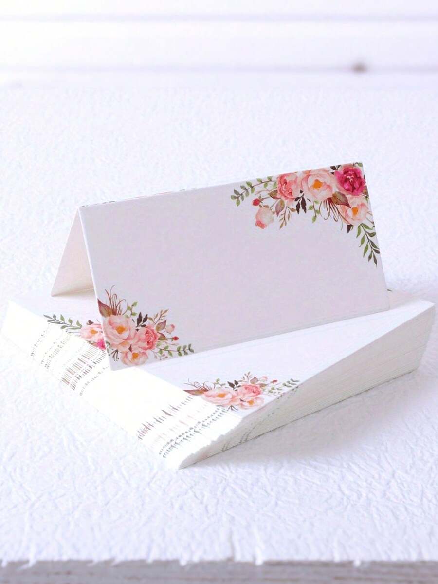 Bộ 10/30 thẻ ghi tên chỗ ngồi trên bàn, thẻ hình hoa mẫu đơn màu hồng, thẻ ghi tên chỗ ngồi vẽ màu nước cho đám cưới hoặc tiệc tùng, rất phù hợp để trang trí bàn ăn, sắp xếp dao dĩa và trang trí đám cưới. - Thẻ chỗ ngồi - Xem 1