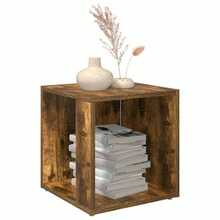 Side Table Smoked Oak 33x33x34.5 Cm Engineered Wood - Brown - View 3