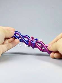 1pc 3D Printed Toy, Spiral 3D Stress Relief , Office Desk Pressure Release Toy - Multicolor - View 5