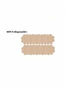 1 pieza/2 piezas Sujetador adhesivo invisible sin tirantes, sujetador sin espalda reutilizable y resistente al agua para vestidos de fiesta, bodas y fiestas - Multicolor - Ver 11