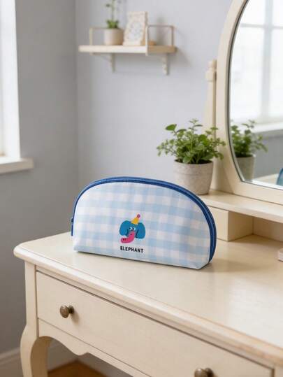 1pc Cartoon Travel Diaper Bag, Large Capacity Portable Waterproof Toiletry Organizer Pouch