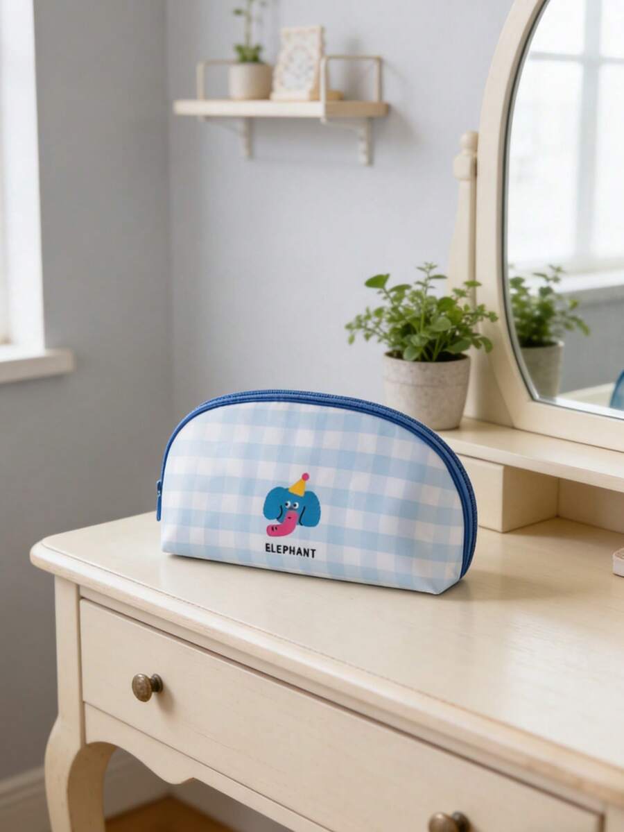 1pc Cartoon Travel Diaper Bag, Large Capacity Portable Waterproof Toiletry Organizer Pouch - Multicolor - View 1