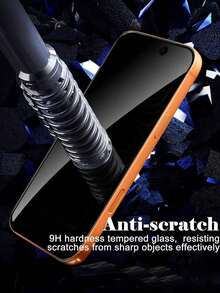 隐私全覆盖屏幕保护膜，兼容 16e、16/17/17Air/17Pro/17Pro Max/15/14/13/12/11，防窥钢化玻璃膜，全屏覆盖，兼容保护壳，包含 2 张防窥镜片膜，保护您的隐私 - 彩色 - 查看 5