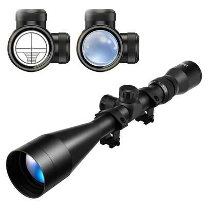 Mirilla Ajustable para Caza Mayor 3-9x40 – Lente Objetivo Grande para Máximo Rendimiento en Amaneceres y Atardeceres, Retícula EG con Puntos de Referencia Balísticos, Incluye Base de Montaje para Riel de 11 mm sin Necesidad de Accesorios Adicionales