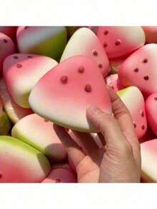 Simulated Watermelon Stress Relieving Ball, Slow Rebound Soft Stress Relieving Ball, Venting Pinch And Pinch Creativity, Suitable For Gifting To Family And Friends During Holidays - 1PC - Xem 6