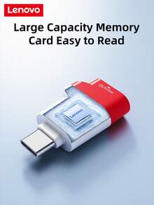 Lector de tarjeta TF de Lenovo - Compatible con varios dispositivos, transferencia de datos rápida, portátil y mini, multifuncional, adecuado para cámaras, computadoras, teléfonos móviles, etc. - Ver 4