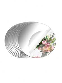 亚克力 1mm - 5 包 (15-30cm) 亚克力圆形镜子，非玻璃圆形镜板，自粘镜贴，适用于家居墙面装饰或婚礼餐桌中心装饰、家居装饰、穿衣镜、浴室、客厅、卧室墙面装饰。 - 彩色 - 查看 5