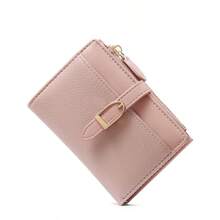 New High-Quality Patchwork Short Elegant Style Women Wallet, High-End Bifold Wallet, Fashionable Minimalist Medium Wallet - Multicolor - View 8