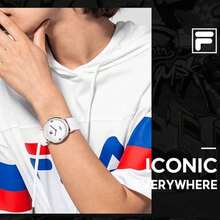 FILA 原装正品手表，硅胶表带，红/蓝/黑/白四色可选，矿物水晶表镜，石英机芯，30米防水 - 均碼 - 查看 4